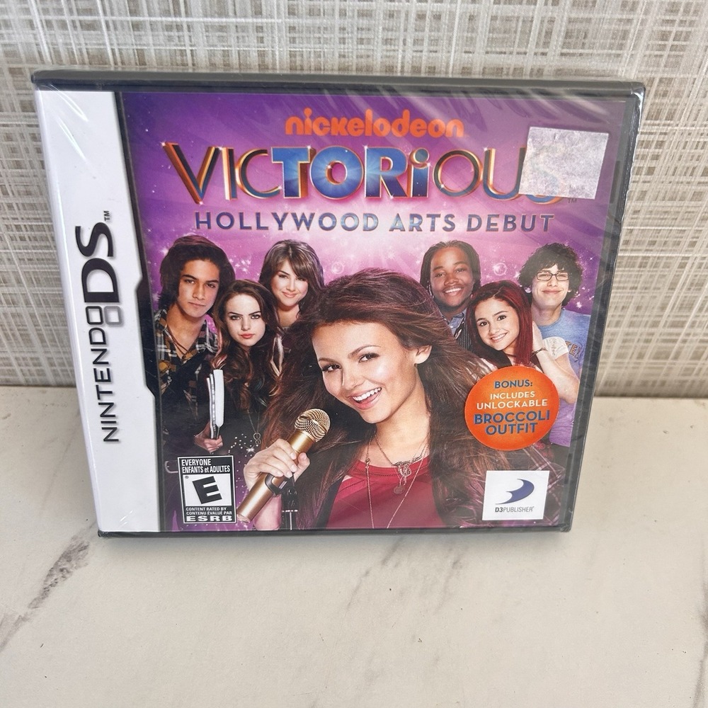 Nintendo DS Nickelodeon Victorious Hollywood Arts Debut Game Factory Sealed UU